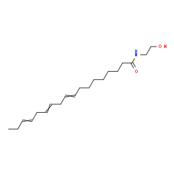 ChemSpider 2D Image | N-(2-Hydroxyethyl)-9,12,15-octadecatrienamide | C20H35NO2