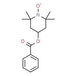 ChemSpider 2D Image | [4-(Benzoyloxy)-2,2,6,6-tetramethyl-1-piperidinyl]oxidanyl | C16H22NO3