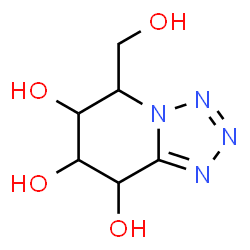 ChemSpider 2D Image | 5-(Hydroxymethyl)-5,6,7,8-tetrahydrotetrazolo[1,5-a]pyridine-6,7,8-triol | C6H10N4O4
