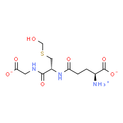 ChemSpider 2D Image | (2S)-2-Ammonio-5-({(2R)-1-[(carboxylatomethyl)amino]-3-[(hydroxymethyl)sulfanyl]-1-oxo-2-propanyl}amino)-5-oxopentanoate | C11H18N3O7S