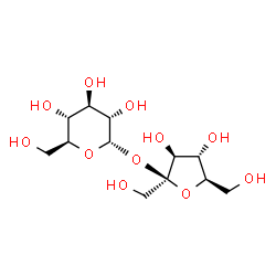 ChemSpider 2D Image | beta-D-Fructofuranosyl alpha-L-glucopyranoside | C12H22O11