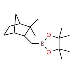 ChemSpider 2D Image | 2-[(3,3-Dimethylbicyclo[2.2.1]hept-2-yl)methyl]-4,4,5,5-tetramethyl-1,3,2-dioxaborolane | C16H29BO2