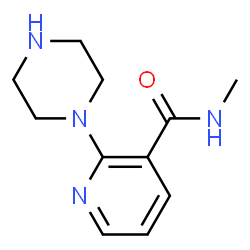 ChemSpider 2D Image | N-Methyl-2-(1-piperazinyl)nicotinamide | C11H16N4O