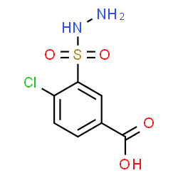 ChemSpider 2D Image | 4-Chloro-3-(hydrazinosulfonyl)benzoic acid | C7H7ClN2O4S