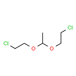ChemSpider 2D Image | 1,1-Bis(2-chloroethoxy)ethane | C6H12Cl2O2