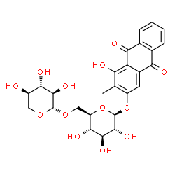 ChemSpider 2D Image | Rubiadin-primveroside | C26H28O13
