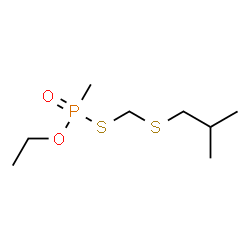 ChemSpider 2D Image | O-Ethyl S-[(isobutylsulfanyl)methyl] methylphosphonothioate | C8H19O2PS2