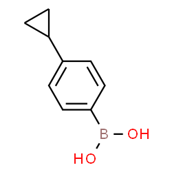 ChemSpider 2D Image | (4-Cyclopropylphenyl)boronic acid | C9H11BO2