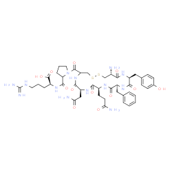 ChemSpider 2D Image | 1-{[(7S,10S,13S,16S,19R)-19-Amino-7-(2-amino-2-oxoethyl)-10-(3-amino-3-oxopropyl)-13-benzyl-16-(4-hydroxybenzyl)-6,9,12,15,18-pentaoxo-1,2-dithia-5,8,11,14,17-pentaazacycloicosan-4-yl]carbonyl}prolyl-
L-arginine | C44H61N13O12S2