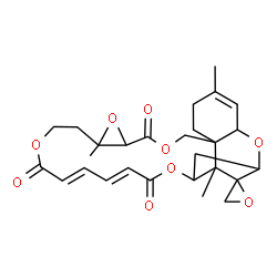 ChemSpider 2D Image | (19'E,21'E)-5',14',26'-Trimethyl-11'H,18'H,23'H-spiro[oxirane-2,27'-[2,10,13,17,24]pentaoxapentacyclo[23.2.1.0~3,8~.0~8,26~.0~12,14~]octacosa[4,19,21]triene]-11',18',23'-trione | C27H32O9