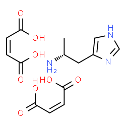 ChemSpider 2D Image | (2R)-1-(1H-Imidazol-4-yl)-2-propanamine (2Z)-2-butenedioate (1:2) | C14H19N3O8