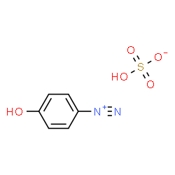 ChemSpider 2D Image | 4-Hydroxybenzenediazonium hydrogen sulfate | C6H6N2O5S