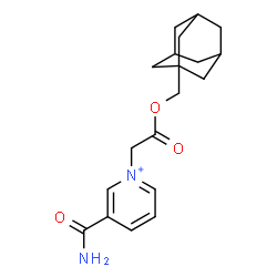 ChemSpider 2D Image | 1-[2-(Adamantan-1-ylmethoxy)-2-oxoethyl]-3-carbamoylpyridinium | C19H25N2O3