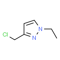ChemSpider 2D Image | 3-(chloromethyl)-1-ethylpyrazole | C6H9ClN2