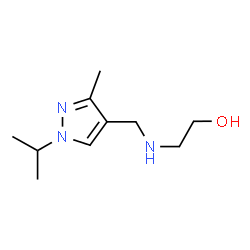 ChemSpider 2D Image | 2-{[(1-ISOPROPYL-3-METHYLPYRAZOL-4-YL)METHYL]AMINO}ETHANOL | C10H19N3O