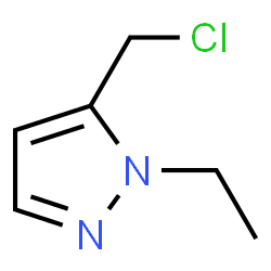 ChemSpider 2D Image | 5-(chloromethyl)-1-ethylpyrazole | C6H9ClN2
