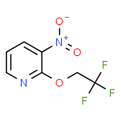 ChemSpider 2D Image | 3-Nitro-2-(2,2,2-trifluoroethoxy)pyridine | C7H5F3N2O3