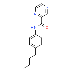 ChemSpider 2D Image | N-(4-Butylphenyl)-2-pyrazinecarboxamide | C15H17N3O