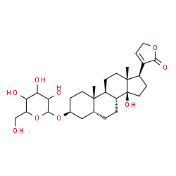 ChemSpider 2D Image | (3beta,5beta,14beta,17beta)-14-Hydroxy-17-(2-oxo-2,5-dihydro-3-furanyl)androstan-3-yl hexopyranoside | C29H44O9