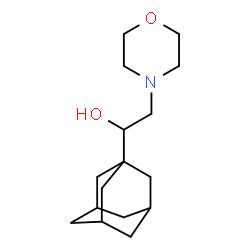 ChemSpider 2D Image | 1-(Adamantan-1-yl)-2-(4-morpholinyl)ethanol | C16H27NO2