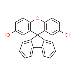ChemSpider 2D Image | Spiro[fluorene-9,9'-xanthene]-2',7'-diol | C25H16O3