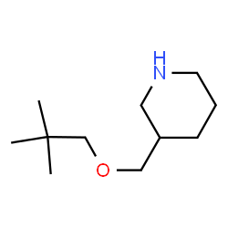 ChemSpider 2D Image | 3-[(2,2-Dimethylpropoxy)methyl]piperidine | C11H23NO