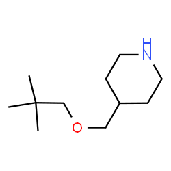 ChemSpider 2D Image | 4-[(2,2-Dimethylpropoxy)methyl]piperidine | C11H23NO