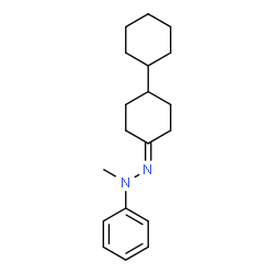 ChemSpider 2D Image | 2-[1,1'-Bi(cyclohexyl)-4-ylidene]-1-methyl-1-phenylhydrazine | C19H28N2