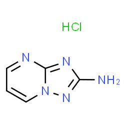 ChemSpider 2D Image | [1,2,4]Triazolo[1,5-a]pyrimidin-2-amine hydrochloride | C5H6ClN5