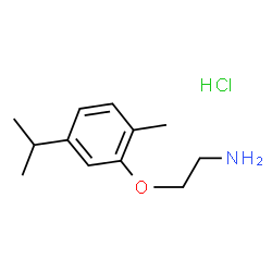 ChemSpider 2D Image | 2-(5-isopropyl-2-methylphenoxy)ethanamine hydrochloride | C12H20ClNO