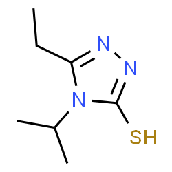 ChemSpider 2D Image | 5-ethyl-4-(propan-2-yl)-4H-1,2,4-triazole-3-thiol | C7H13N3S