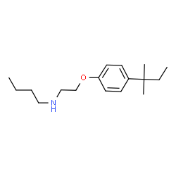 ChemSpider 2D Image | butyl({2-[4-(2-methylbutan-2-yl)phenoxy]ethyl})amine | C17H29NO