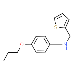 ChemSpider 2D Image | 4-Propoxy-N-(2-thienylmethyl)aniline | C14H17NOS
