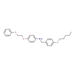 ChemSpider 2D Image | N-[4-(Pentyloxy)benzyl]-4-(2-phenoxyethoxy)aniline | C26H31NO3