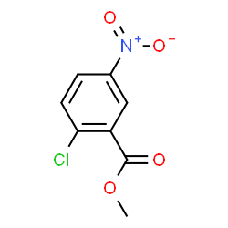 ChemSpider 2D Image | Methyl 2-chloro-5-nitrobenzoate | C8H6ClNO4