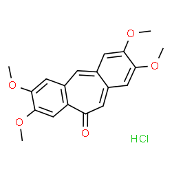 ChemSpider 2D Image | 2,3,7,8-Tetramethoxy-10H-dibenzo[a,d][7]annulen-10-one hydrochloride (1:1) | C19H19ClO5
