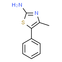 ChemSpider 2D Image | 4-Methyl-5-phenylthiazol-2-amine | C10H10N2S