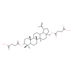 ChemSpider 2D Image | 4,4'-[(5xi,9xi,13xi,17xi,18xi)-Lup-20(29)-ene-3,28-diylbis(oxy)]bis(4-oxobutanoic acid) | C38H58O8