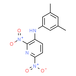 ChemSpider 2D Image | N-(3,5-Dimethylphenyl)-2,6-dinitro-3-pyridinamine | C13H12N4O4
