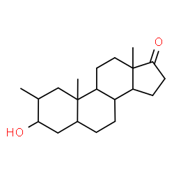 ChemSpider 2D Image | 3-Hydroxy-2-methylandrostan-17-one | C20H32O2