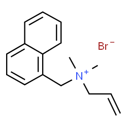 ChemSpider 2D Image | N,N-Dimethyl-N-(1-naphthylmethyl)-2-propen-1-aminium bromide | C16H20BrN