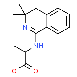ChemSpider 2D Image | N-(3,3-Dimethyl-3,4-dihydro-1-isoquinolinyl)alanine | C14H18N2O2