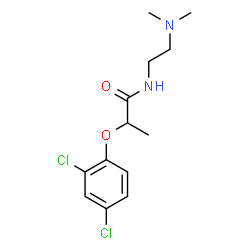 ChemSpider 2D Image | 2-(2,4-Dichlorophenoxy)-N-[2-(dimethylamino)ethyl]propanamide | C13H18Cl2N2O2