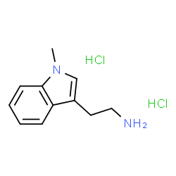 ChemSpider 2D Image | (3-(2-aminoethyl)-1-methylindole) 2HCl | C11H16Cl2N2