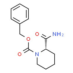 ChemSpider 2D Image | (S)-Benzyl 2-carbamoylpiperidine-1-carboxylate | C14H18N2O3