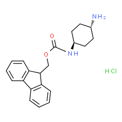 ChemSpider 2D Image | trans-N-Fmoc-1,4-cyclohexanediamine HCl | C21H25ClN2O2