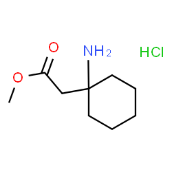 ChemSpider 2D Image | methyl 2-(1-aminocyclohexyl)acetate hydrochloride | C9H18ClNO2