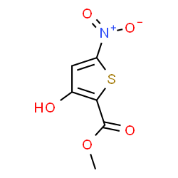 ChemSpider 2D Image | Methyl 3-hydroxy-5-nitro-2-thiophenecarboxylate | C6H5NO5S