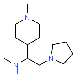 ChemSpider 2D Image | METHYL[1-(1-METHYLPIPERIDIN-4-YL)-2-(PYRROLIDIN-1-YL)ETHYL]AMINE | C13H27N3