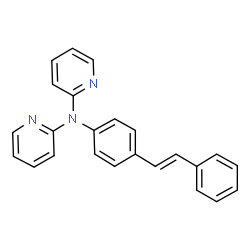 ChemSpider 2D Image | 4-(N,N-bis(2-pyridyl)amino)stilbene | C24H19N3